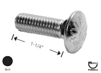 Bolt 3/8-16 x 1-1/4" carriage bolt