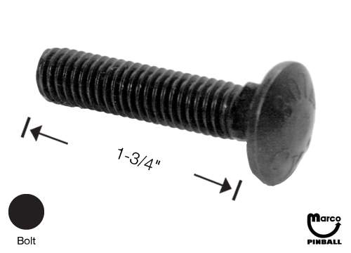 Carriage bolt 3/8-16 x 1-3/4" black