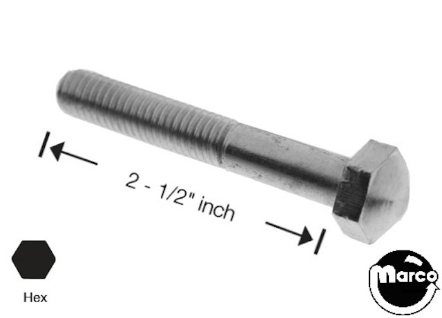 Leg bolt 3/8-16 x 2-1/2 inch acorn head 5/8 inch 231-5001-01