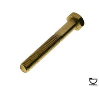 Leg bolt 3/8-16 x 2-5/8 inch acorn head brass