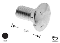 Bolt 3/8-16 x 3/4" sh-n