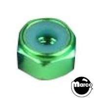 Nut 6-32 esn stop nut green anodized