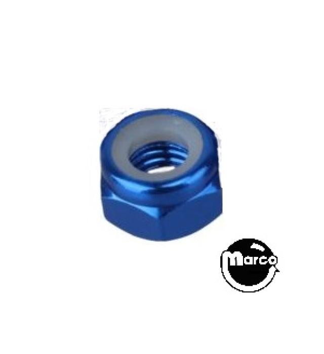 Nut 8-32 esn stop nut blue anodized