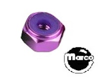 Nut 8-32 esn stop nut purple anodized