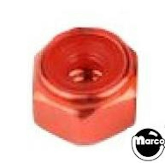 Nut 8-32 esn stop nut red anodized