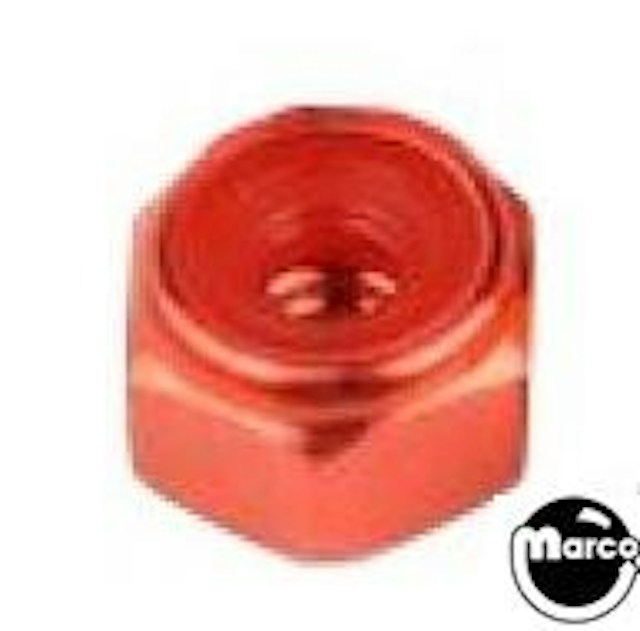 Nut 8-32 esn stop nut red anodized