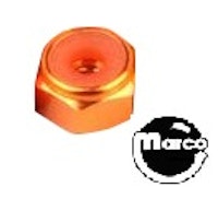 Nut 8-32 esn stop nut orange anodized