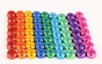 Nut 8-32 esn stop nut red anodized