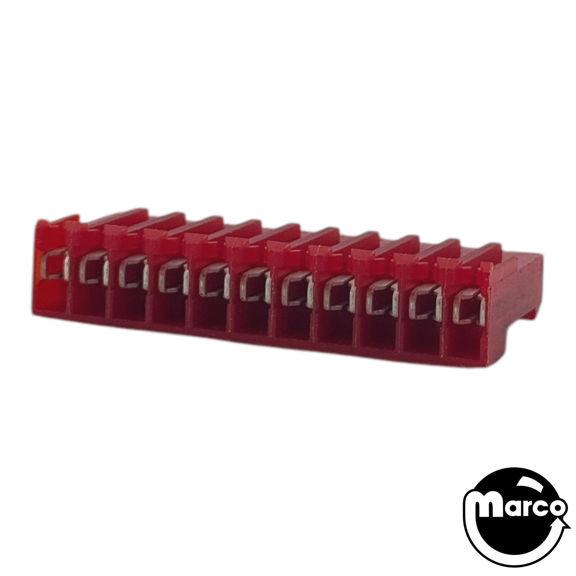 Connector - IDC red 11r mt/end 22/156