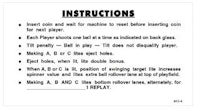 SPACE ODYSSEY (Williams) Score Cards (5)