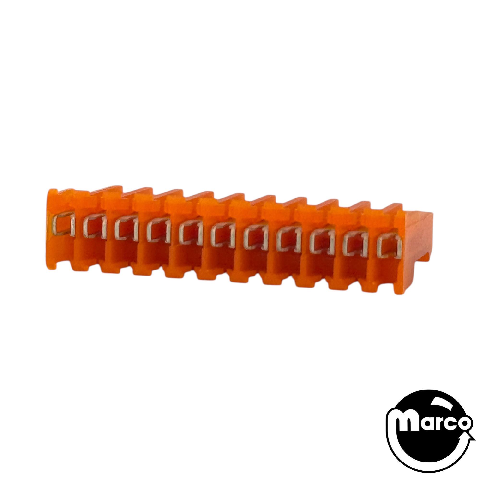 Connector - IDC orange 11R mt/thru 18/156