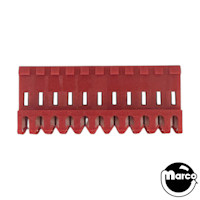 Connector - IDC red 11r mt/thru 22/156