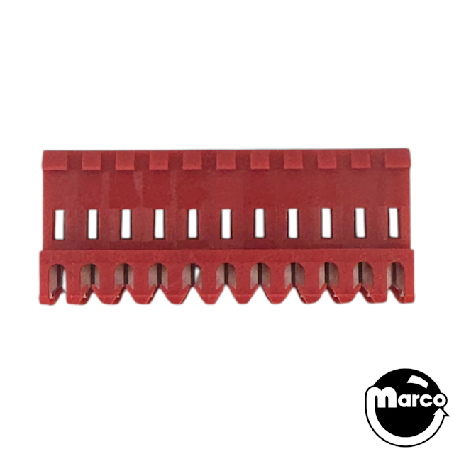 Connector - IDC red 11r mt/thru 22/156