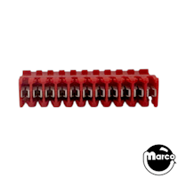 Connector - IDC red 11r mt/thru 22/156