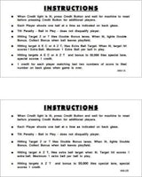 AZTEC (Williams) Score cards (2)