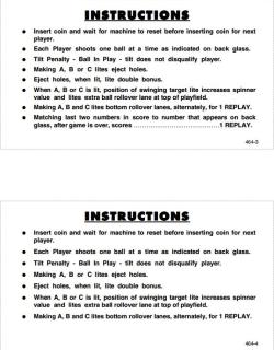 SPACE MISSION (Williams) Score Cards (5)