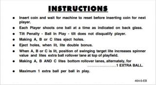 SPACE MISSION (Williams) Score Cards (5)