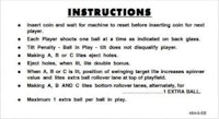 SPACE MISSION (Williams) Score Cards (5)