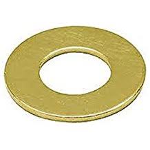 Washer .193 x .562 x .074 inch brass #8