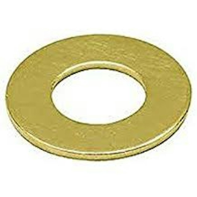 Washer .193 x .562 x .074 inch brass #8