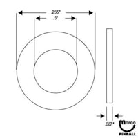 Washer .265 x .500 x .067 inch