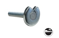 Flipper crank bolt with flat 90 degree notch washer modified