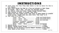 LUCKY SEVEN (Williams) Score Cards (4)