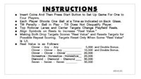 LUCKY SEVEN (Williams) Score Cards (4)