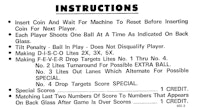 DISCO FEVER (Williams) Score Card