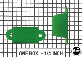 Lane guide - 2-1/8 inch EM round edge green