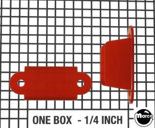 Lane guide - 2-1/8 inch EM round edge red