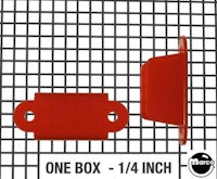 Lane guide - 2-1/8 inch EM round edge red