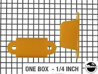 Lane guide - 2-1/8 inch EM round edge yellow