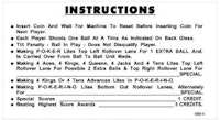 POKERINO (Williams) Score cards (6)