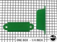 Lane guide - 2-3/4 inch EM round edge green