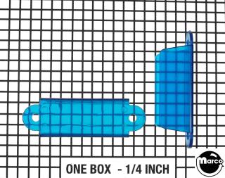 Lane guide - 2-3/4 inch EM round edge blue trans