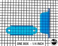 Lane guide - 2-3/4 inches EM round edge blue trans