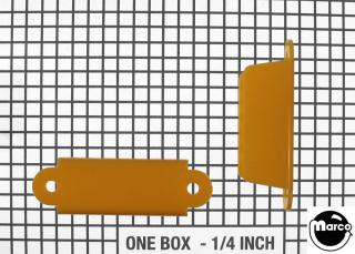 Lane guide - 2-3/4 inch EM round edge yellow