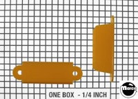 Lane guide - 2-3/4 inch EM round edge yellow