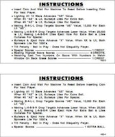 LASER BALL (Williams) Score Cards (4)