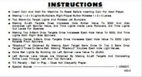 BLACKOUT (Williams) Score cards (5)