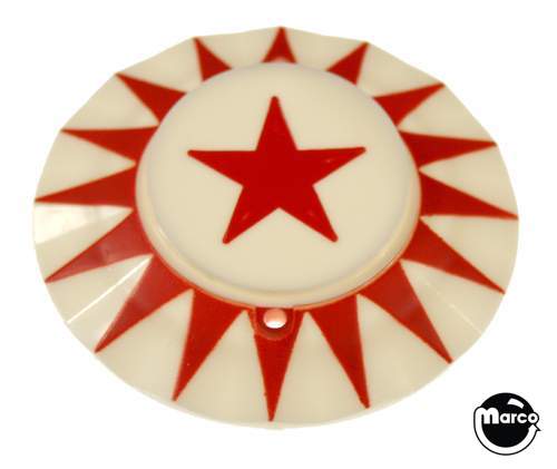 Pop bumper cap sunburst red star R/R 13A-12-3