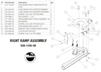 IRON MAIDEN PRO (Stern SPI) Ramp assembly right