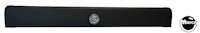 Lockbar - Stern black dual latch with hole