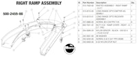 GAME OF THRONES PRO (Stern) Ramp right assembly