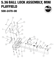 BLACK KNIGHT SOR PREM LE (Stern) Mini playfield riveted ramp