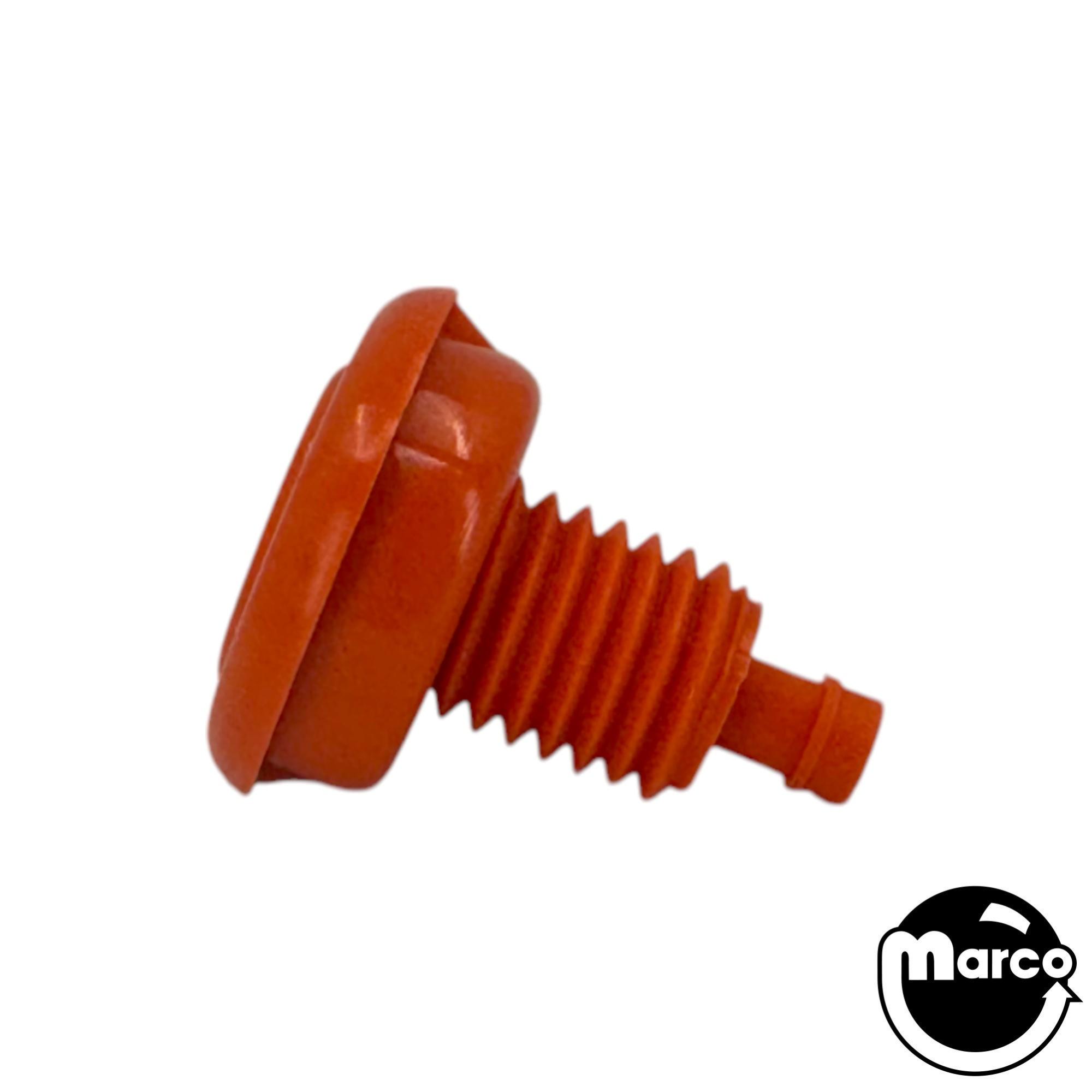 Pushbutton 1-1/8 inch no spring orange