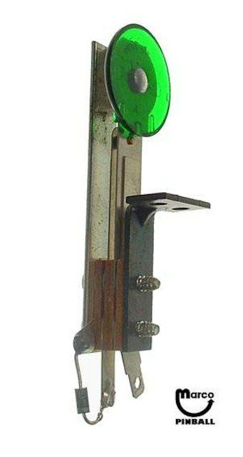 Target switch - round green trans front