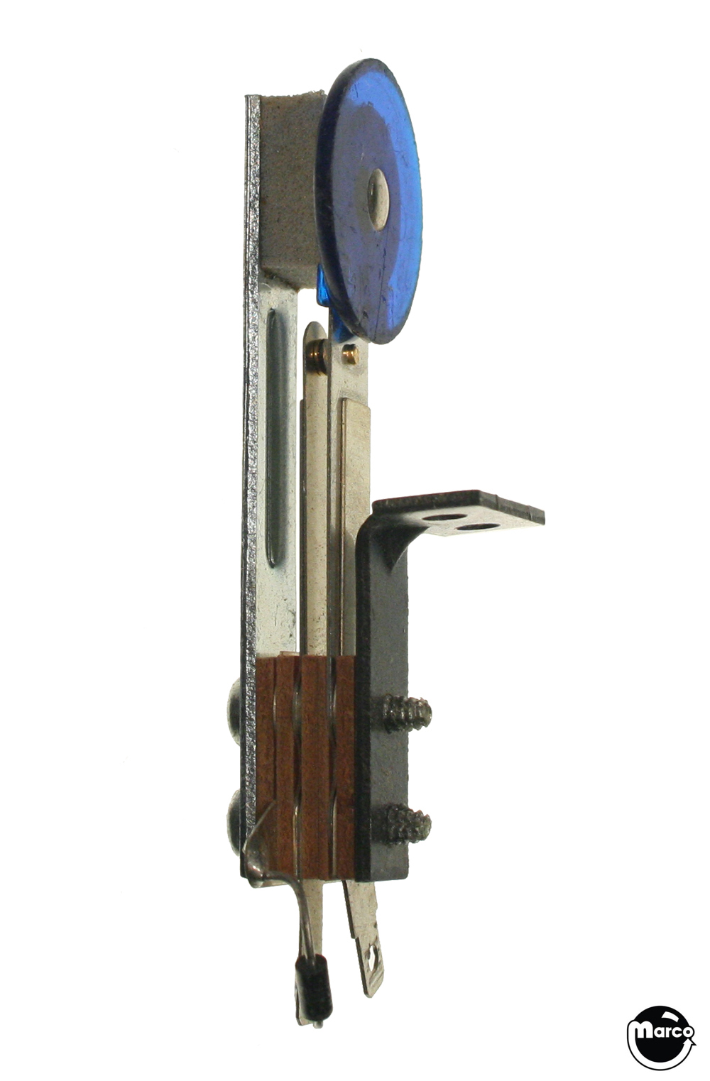 Target switch - round blue trans front