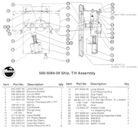 TORPEDO ALLEY (Data East) Ship tilt assembly